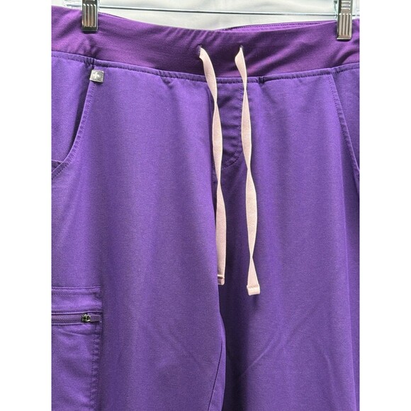 FIGSWomens Zamora Jogger Scrub Pants Violet Limited Edition Size Medium - Picture 4 of 8